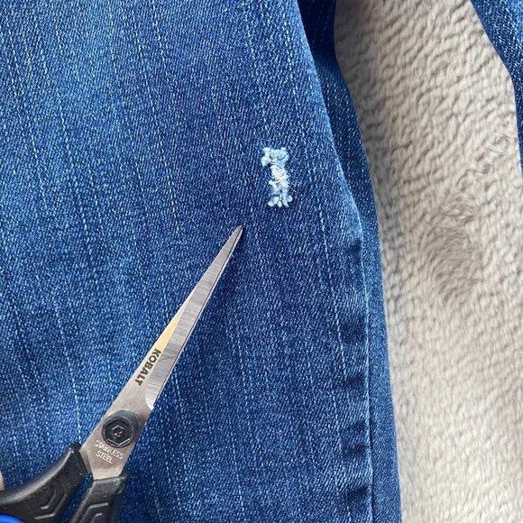 Lee Womens Jeans Size 16 Short Classic Fit Straight Leg Blue Denim Casual Pocket - Picture 5 of 16